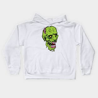 Green Monster with Melting Skin Kids Hoodie